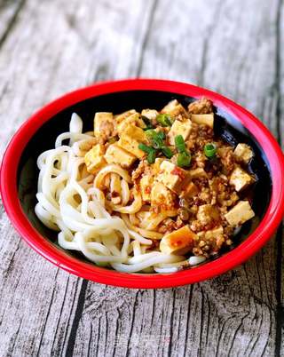 麻婆豆腐盖浇面的做法步骤:14