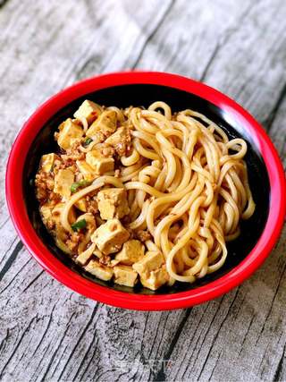 麻婆豆腐盖浇面的做法步骤:15