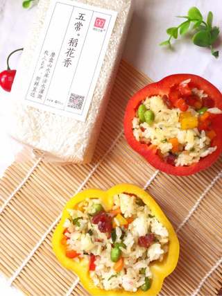 #信任之美五常大米试吃#彩椒炒饭的做法步骤:15
