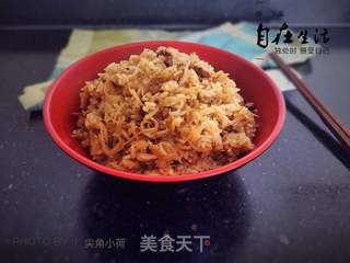 #信任之美五常大米试吃#白萝卜肉丝焖饭的做法步骤：16