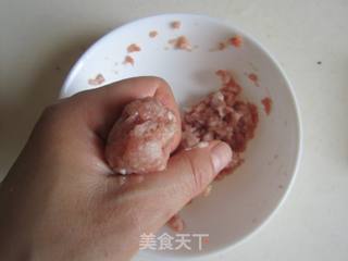 番茄木耳菜肉丸汤的做法步骤:5