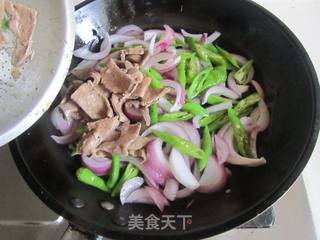 杭椒洋葱爆猪肝的做法步骤:7