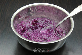 广式茶楼点心,紫薯马拉糕的做法步骤:2