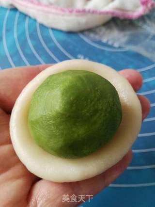 抹茶螺旋酥的做法步骤:11