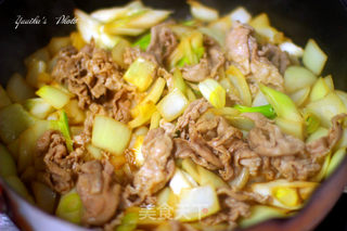 豚肉の生姜焼き(猪肉生姜烧)的做法步骤:4