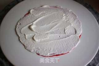 红丝绒渐变千层蛋糕的做法步骤:17