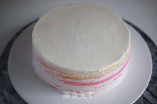 红丝绒渐变千层蛋糕的做法步骤:19