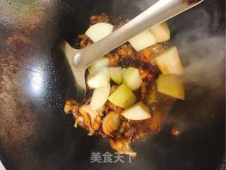 鲜桃烧鸡肉的做法步骤：10