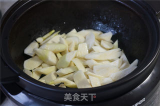 香菇酱焖茭白的做法步骤:6