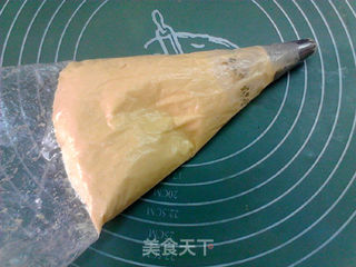 奶油卡仕达泡芙圈的做法步骤:8