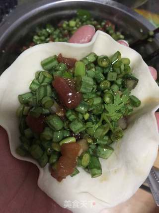 豆角肉丁包的做法步骤:3