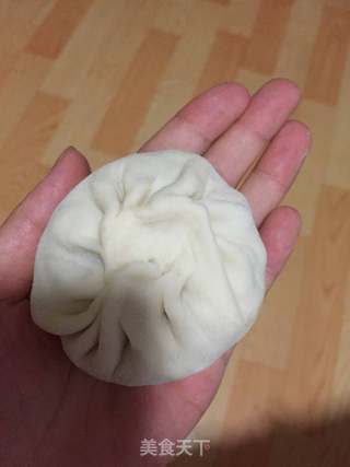 豆角肉丁包的做法步骤:4