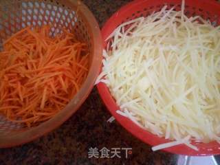 炒三丝的做法步骤:2