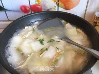 扁尖干贝冬瓜汤的做法步骤:11