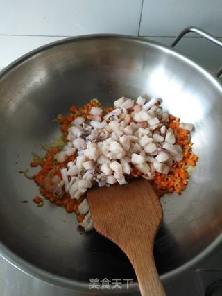 海鲜焗饭的做法步骤:8