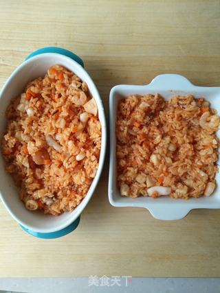 海鲜焗饭的做法步骤:10