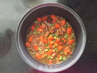 #信任之美五常大米试吃#鸡腿彩蔬焖饭的做法步骤:11