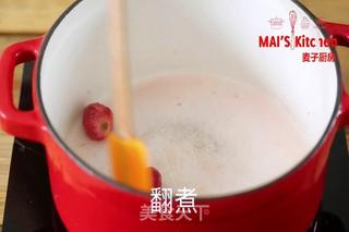 自制草莓糖浆雪花冰的做法步骤:4