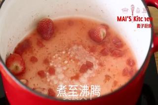 自制草莓糖浆雪花冰的做法步骤:6