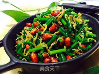 【温州】海蜒拌韭苔的做法步骤:7