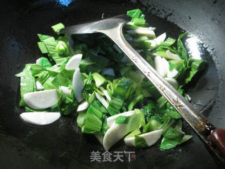 菜芯茭白猪肝羹的做法步骤：7