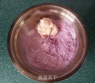 紫薯栗子酥的做法步骤:5