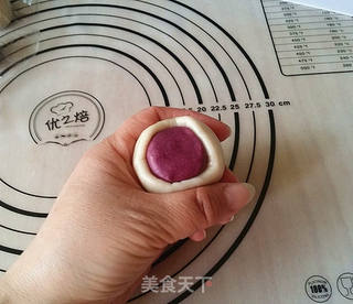 紫薯栗子酥的做法步骤:9