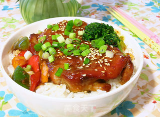 照烧鸡肉盖浇饭的做法步骤:12