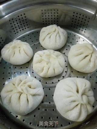 香菇青菜肉包子的做法步骤:9