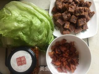 培根生菜沙拉的做法步骤:5