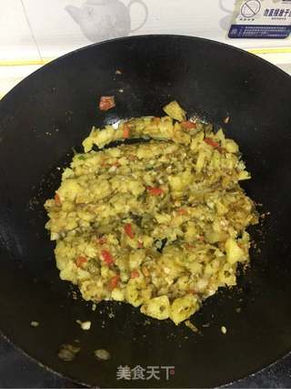 酸菜土豆泥的做法步骤:4