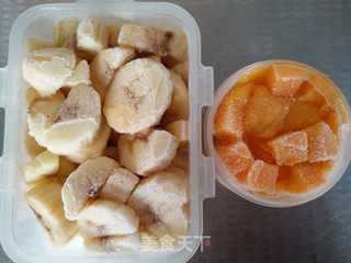 香蕉芒果冰激凌的做法步骤:4