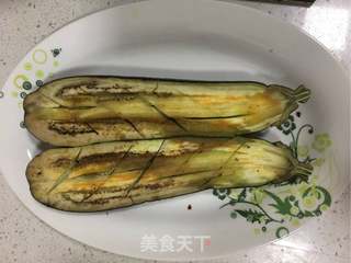 微波炉烤茄子的做法步骤:4