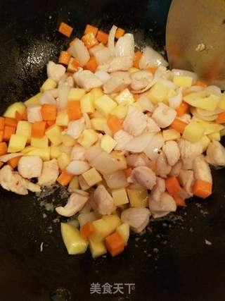 咖喱鸡肉饭的做法步骤:4