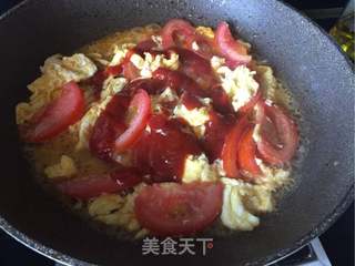 番茄鸡蛋意面的做法步骤:10