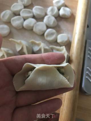 皮Q馅爽脆的莲藕大肉饺子的做法步骤:12