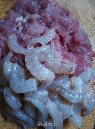 治愈孩子挑食--蒲公英基围虾饺子的做法步骤：8