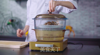 六月黄毛豆蒸肉饼的做法步骤：4