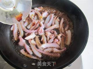 三杯鱿鱼须的做法步骤：6