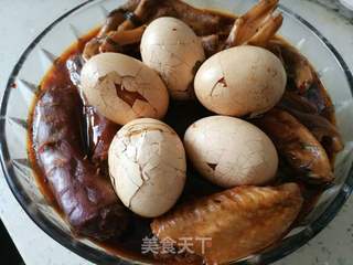 卤鸭脖鸭脚鸡翅卤蛋的做法步骤:6