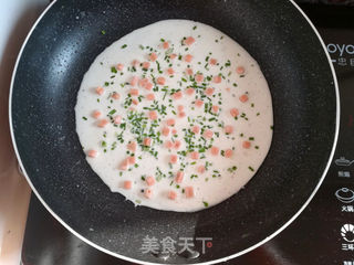 野葱鸡蛋饼的做法步骤:10