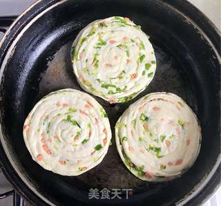 葱香火腿发面小饼的做法步骤:9