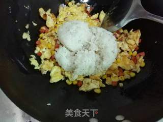 #信任之美五常大米试吃#葱油什锦饭的做法步骤：7