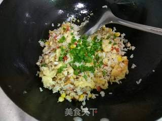 #信任之美五常大米试吃#葱油什锦饭的做法步骤：8