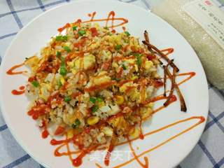 #信任之美五常大米试吃#葱油什锦饭的做法步骤：9