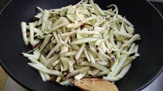 茄子肉丁手擀面的做法步骤:8