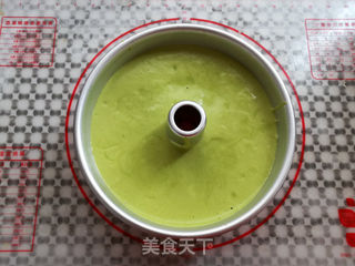 低糖菠菜戚风的做法步骤:14