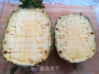 菠萝蛋炒饭的做法步骤:3
