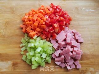 菠萝蛋炒饭的做法步骤:6