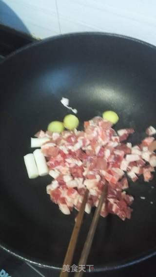豆角焖米饭的做法步骤:4